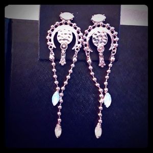 Free People Ball Chain Bolo Earrings